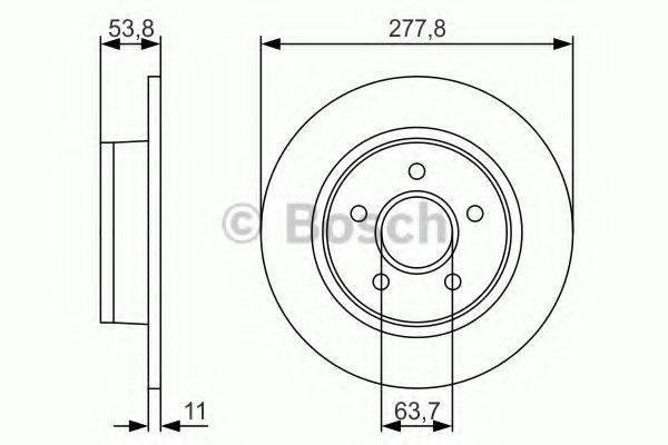 гальмівний диск BOSCH 0 986 479 S51