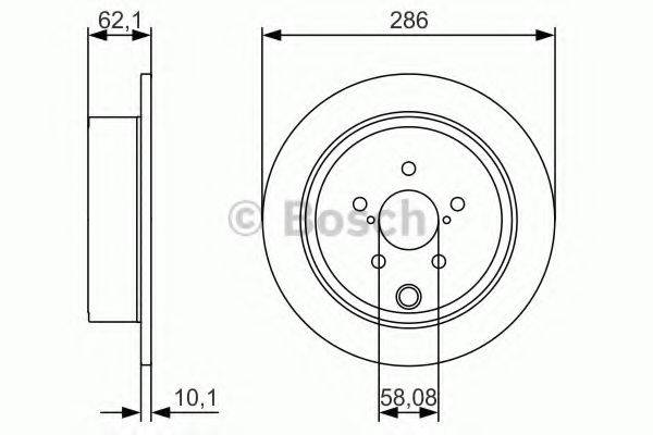 гальмівний диск BOSCH 0 986 479 A10