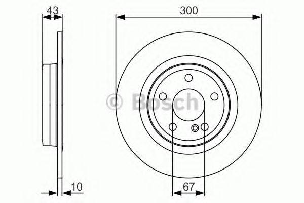 гальмівний диск BOSCH 0 986 479 A38