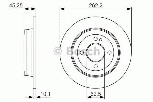 гальмівний диск BOSCH 0 986 479 A44