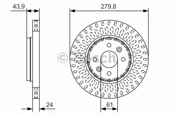 гальмівний диск BOSCH 0 986 479 A85