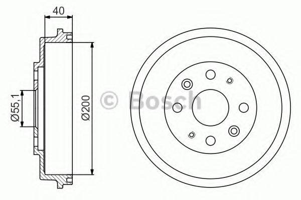 Гальмівний барабан BOSCH 0 986 477 191