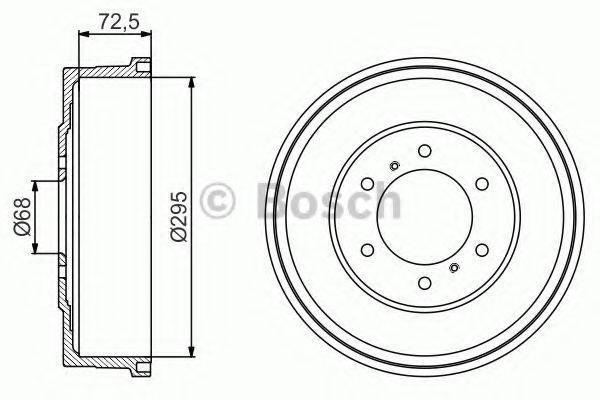 Гальмівний барабан BOSCH 0 986 477 215