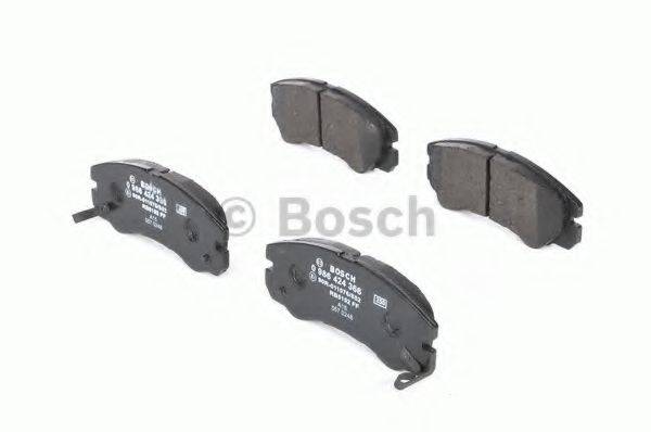 Комплект гальмівних колодок, дискове гальмо BOSCH 0 986 424 366