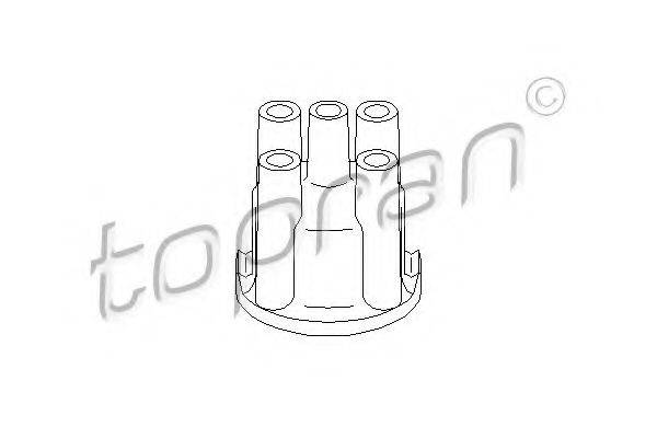 Кришка розподільника запалювання TOPRAN 100 276