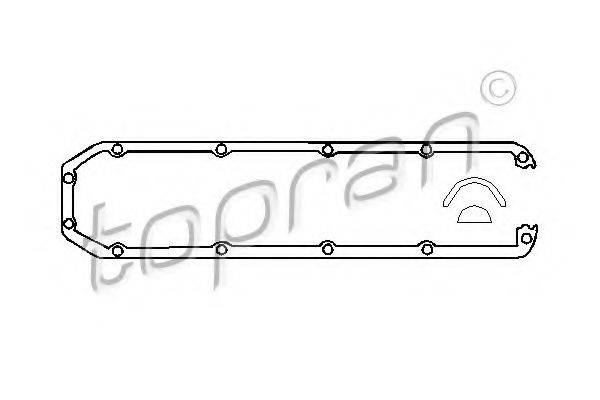 Комплект прокладок, кришка головки циліндра TOPRAN 100 658