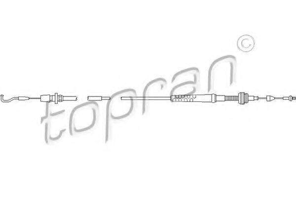 Тросик газу TOPRAN 102 647