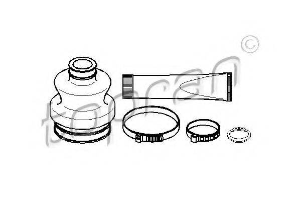Комплект пильника, приводний вал TOPRAN 401 236