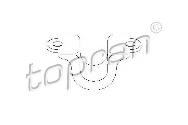 Кронштейн, підвіска стабілізатор TOPRAN 113 414