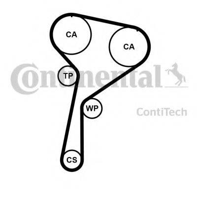 Комплект ременя ГРМ CONTITECH CT1184K1