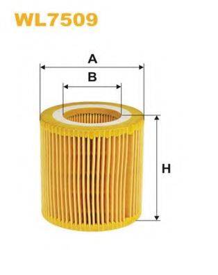 Масляний фільтр WIX FILTERS WL7509