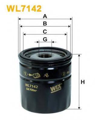 Масляний фільтр WIX FILTERS WL7142