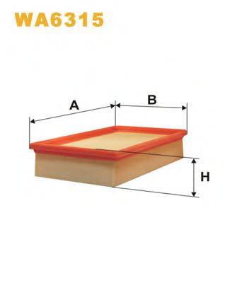Повітряний фільтр WIX FILTERS WA6315