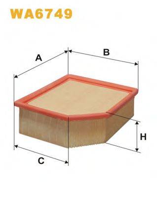 Повітряний фільтр WIX FILTERS WA6749