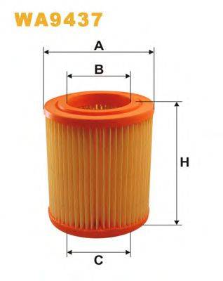 Повітряний фільтр WIX FILTERS WA9437