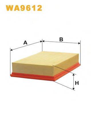 Повітряний фільтр WIX FILTERS WA9612
