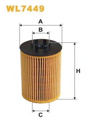 Масляний фільтр WIX FILTERS WL7449