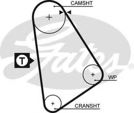 Ремінь ГРМ GATES 5123