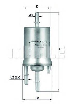 Паливний фільтр KNECHT KL 572