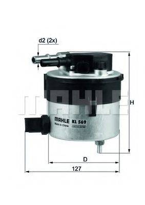 Паливний фільтр KNECHT KL 569