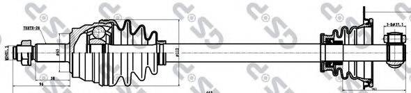 Приводний вал GSP 244012