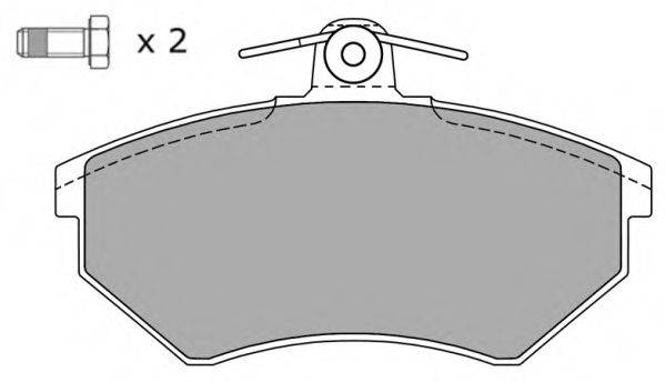 Комплект гальмівних колодок, дискове гальмо FREMAX FBP-0810