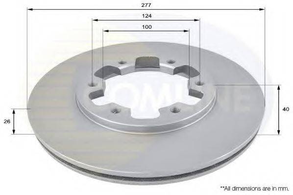 гальмівний диск COMLINE ADC0238V