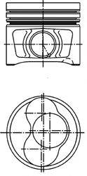 Поршень KOLBENSCHMIDT 40409620