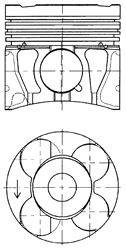 Поршень KOLBENSCHMIDT 41071600