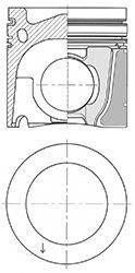 Поршень KOLBENSCHMIDT 41088600