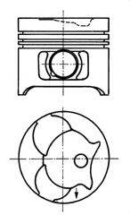 Поршень KOLBENSCHMIDT 91372600