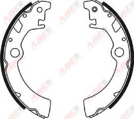 Комплект гальмівних колодок ABE C08003ABE