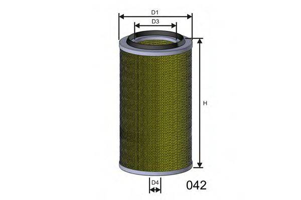 Повітряний фільтр MISFAT R905