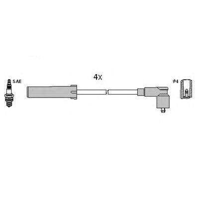 Комплект дротів запалення HITACHI 134980