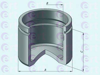 Поршень, корпус скоби гальма ERT 151080-C