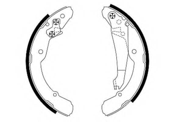 Комплект гальмівних колодок HELLA PAGID 8DB 355 001-691