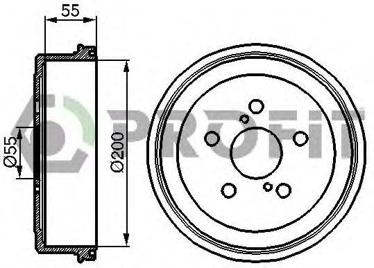 Гальмівний барабан PROFIT 5020-0085
