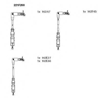 Комплект дротів запалення BREMI 221F200