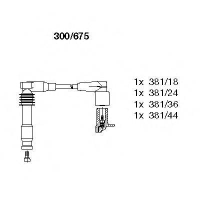 Комплект дротів запалення BREMI 300/675