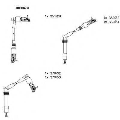 Комплект дротів запалення BREMI 300/679