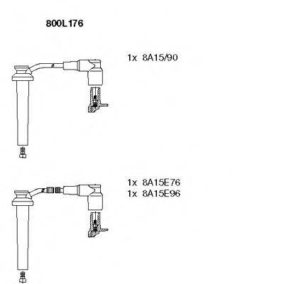 Комплект дротів запалення BREMI 800L176