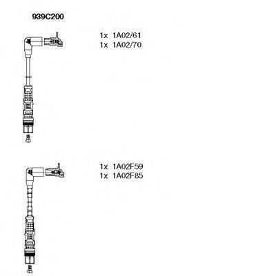 Комплект дротів запалення BREMI 939C200