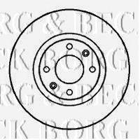 гальмівний диск BORG & BECK BBD4246