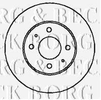 гальмівний диск BORG & BECK BBD5007