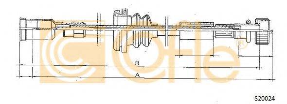 Трос спідометра COFLE S20024