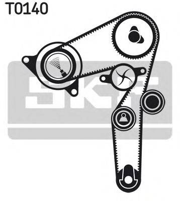 Водяний насос + комплект зубчастого ременя SKF VKMC 05194