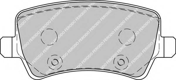 Комплект гальмівних колодок, дискове гальмо FERODO FDB1918