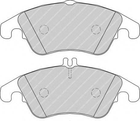 Комплект гальмівних колодок, дискове гальмо FERODO FDB1979