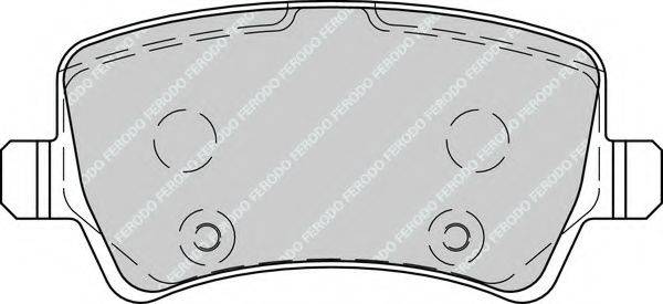 Комплект гальмівних колодок, дискове гальмо FERODO FDB4237