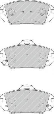 Комплект гальмівних колодок, дискове гальмо FERODO FDB4246